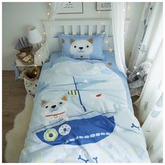 Детский комплект постельного белья Alanna Al-027,сатин, 1,5-спальный, наволочка 50х70