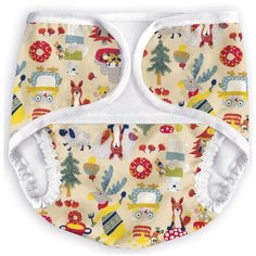 Multi Diapers подгузник A (3-6 кг) 1 шт., лисы