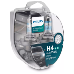 Автолампа Philips H4 X-tremeVision Pro150 +150% 12342XVPS2 (евробокс 2шт)