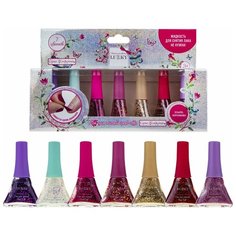 Лаки для ногтей Lukky peel-off, "Конфетти", 7 цветов: 15K, 01K, 03K, 25K, 08K, 02K, 22K, голографический, коробка (Т18937)
