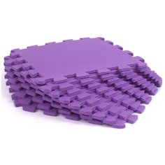 Мягкий пол универсальный 33*33(см) фиолетовый Eco Cover