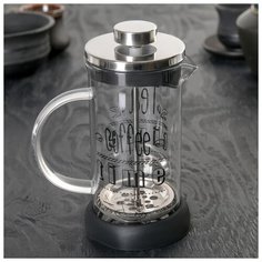 Френч-пресс "Келли" 350 мл, цвет черный 2863007 Сима ленд