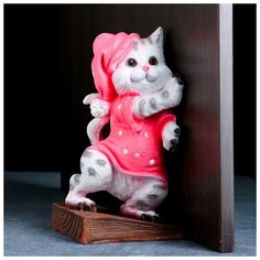 Держатель двери "Кошка " 23,5х12х10,5см 3167398 Хорошие сувениры