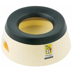 Миска-непроливайка для маленьких собак и кошек, цвет кремовый, пластик, Road Refresher, 0,6 л