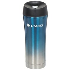 Термокружка Daniks SL-NT015-met-d.blue, 450 мл, синий металик