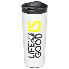 Термокружка Daniks SL-NT014E-SS-logo1, 450 мл, серебро