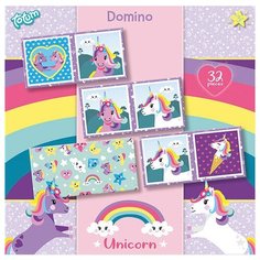 Набор для творчества «Карточки Единороги DOMINO GAME» 32 шт. Totum