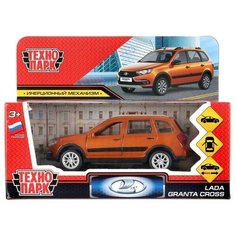 Машина металлическая Технопарк "Lada Granta Cross 2019" 12 см, открываются двери, инерция, золотой (GRANTACRS-12-GD)