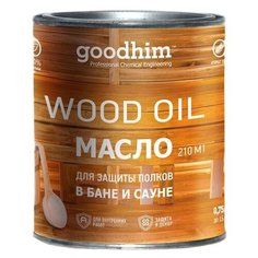 Биоцидная пропитка Goodhim для защиты полков в бане и сауне желтый 0.75 л
