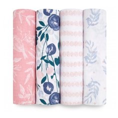 Многоразовые пеленки aden + anais муслин maxi-langes, 112х112 Flowers bloom 4 шт.