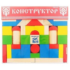 Томик Конструктор «Цветной», 65 элементов