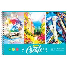 Альбом для рисования А4, 48л ArtSpace "Стиль. Стань художником" (100 г/кв.м, спираль) 5шт. (А48сп_36086)