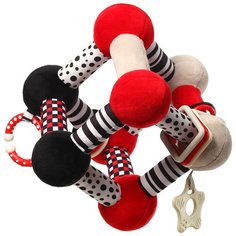 Развивающая игрушка BabyOno Tiny Yoga Cube 782, красный/черный