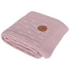Плед Ceba Baby Herringbone W-812-109, 90x90 см pink