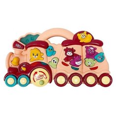 Развивающая игрушка everflo Baby Train, розовый