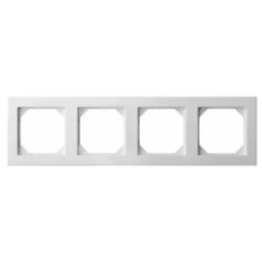 Рамка Четырехместная Белая (Универсальный Монтаж) LIREGUS EPSILON