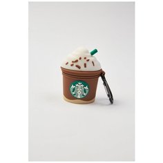 Чехол для наушников Apple AirPods стакан кофе "starbucks" isa