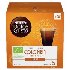 Кофе в капсулах NESCAFE "Lungo Colombia Sierra Nevada" для кофемашин Dolce Gusto, 12 порций, 12431239