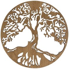 Панно настенное из дерева AFI DESIGN "Древо жизни", дуб