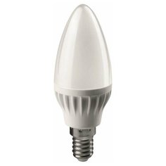 Лампа светодиодная 71 629 OLL-C37-6-230-4K-E14-FR 6Вт свеча 4000К бел. E14 470лм 176-264В онлайт 71629 (упаковка 10 шт)