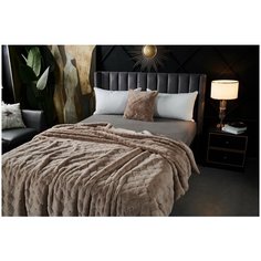 Плед-покрывало Sofi de Marko "Бернард" (бежевый), 220×240