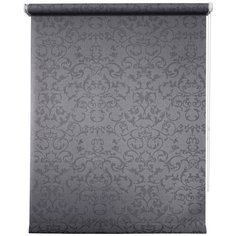 8355. Рулонная штора 090х175 Дельфы серый Уют