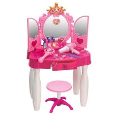 Игровой набор "Туалетный столик Корона" с феном, табуретом, волшебной палочкой и MP3 Xiong Cheng