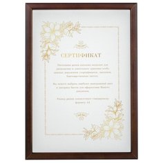 Фоторамка Mpa А4 21х29.7 см, венге