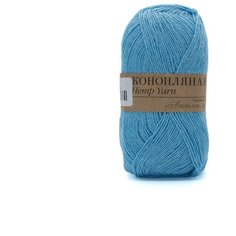 Пряжа Пехорка Конопляная 50гр. 280м. (70% хлопок, 30% конопля) (05 голубой) 5 шт