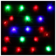 Гирлянда Серпантин 183-0057, 20 ламп, мультиколор/прозрачный провод