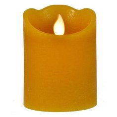 Светодиодная свеча Kaemingk Праздничная 7.5x15cm Mustard 480008/165394