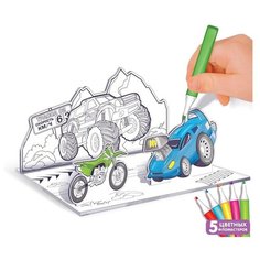 Раскраска 3D Zabiaka Супертачки 3 в 1 4720052