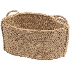 Кашпо Nobilis Marco плетеное "Pigtail Oval", 50x30хH25/33 см