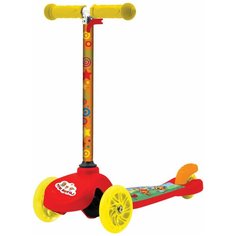 Детский кикборд 1 TOY Т17314 Три кота, желтый/оранжевый