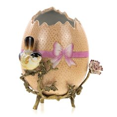 Ваза под старину в виде яйца 25x15x22 см под старину из фарфора с бронзой, Glasar ГЛАСАР