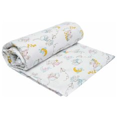 Amarobaby Пододеяльник на молнии Мышата в облаках 147х112 см белый