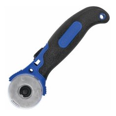 Нож раскройный роликовый 45 мм BRAUBERG, круглое лезвие, резиновые вставки, 237162