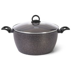 Кастрюля Fissman MAGNA 28x14см / 7,35л со стеклянной крышкой