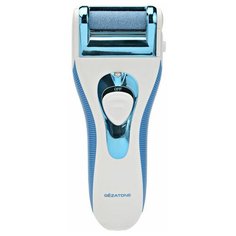 Электрическая роликовая пилка для педикюра Gezatone 126D, 4200 об/мин, белый/голубой