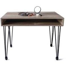 Туалетный столик СТ Ретро, Намибия/ черный Make Mebel