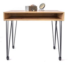 Туалетный столик СТ Ретро, Дуб/ черный Make Mebel