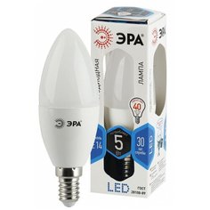 ЭРА LED B35-5W-840-E14 ЭРА (диод, свеча, 5Вт, нейтр, E14) (10/100/3500) ERA