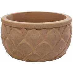 Кашпо Nobilis Marco терракота "Mterra Leaves Rownd", D22хH13 см