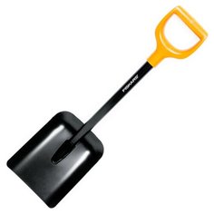 Лопата совковая, лопата снеговая Fiskars Solid укороченная 77 см сталь
