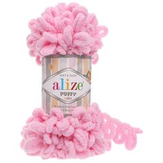 Пряжа Alize Puffy, цвет PUFFY.031, розовый, 100гр, 9,5м, 5 штук