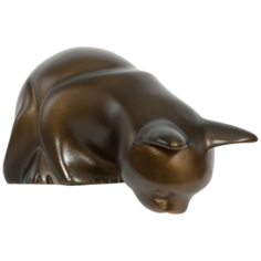 Статуэтка Кошка на полку Бронза Bogacho