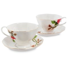JS-14 Чайный набор на 2 перс. Золотая Роза Рафаэлло (Pavone)