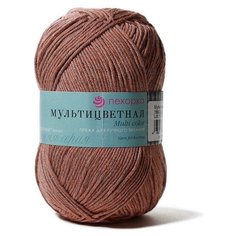 Пряжа Пехорка "Мультицветная", цвет ПЕХ.мульт.788, светлая марсала, 50г, 180м, 5шт