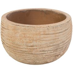 Кашпо Nobilis Marco терракота "Аnterra Rib Round", D29хH17 см