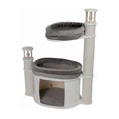 Когтеточка домик MYSNOOPY Good-1 (104 см), цвет белый подушки серые